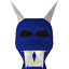 OSR Blue h'ween mask